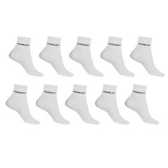 Donnay 10 Pack Quarter Socks Plus Size 12+ White
