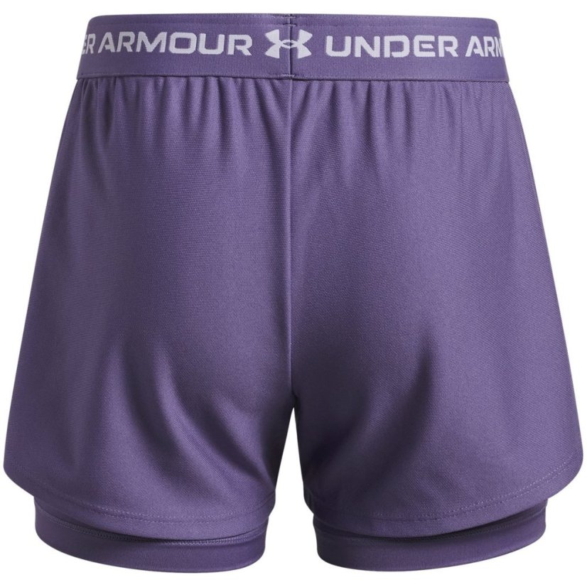 Under Armour Kids Tech™ Play Up Performance Gym Shorts Purple/White