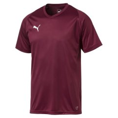 Puma LIGA Football Shirt Mens Cordovan/Wht