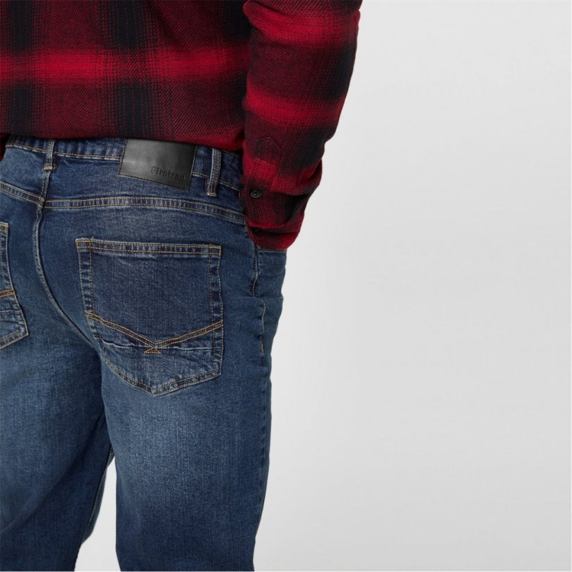 Firetrap Slim Jeans Mens Mid Wash