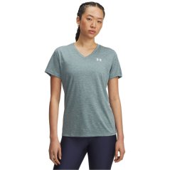 Under Armour Tech™ Twist V-Neck Short Sleeve Womens Jasper Blue