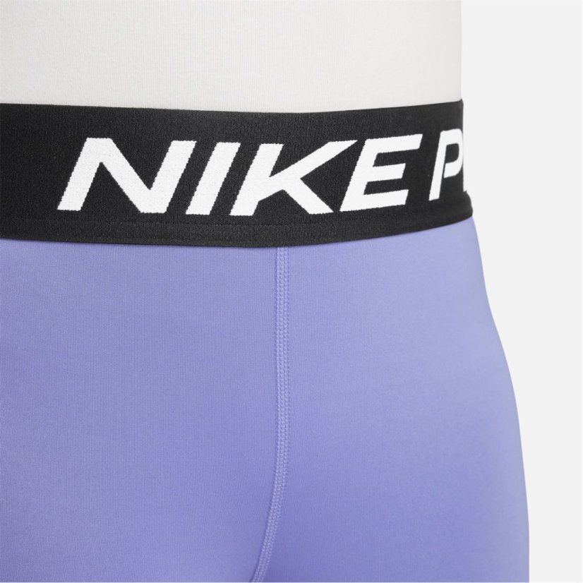 Nike Pro Shorts Junior Girls Light Thistle