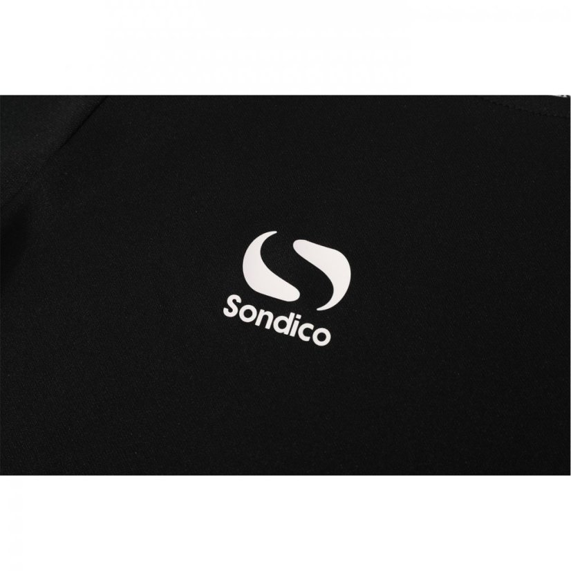 Sondico Fundamental Polo T Shirt Junior Boys Black/White