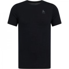 Odlo Men's Merino Short-Sleeve Baselayer Top Black