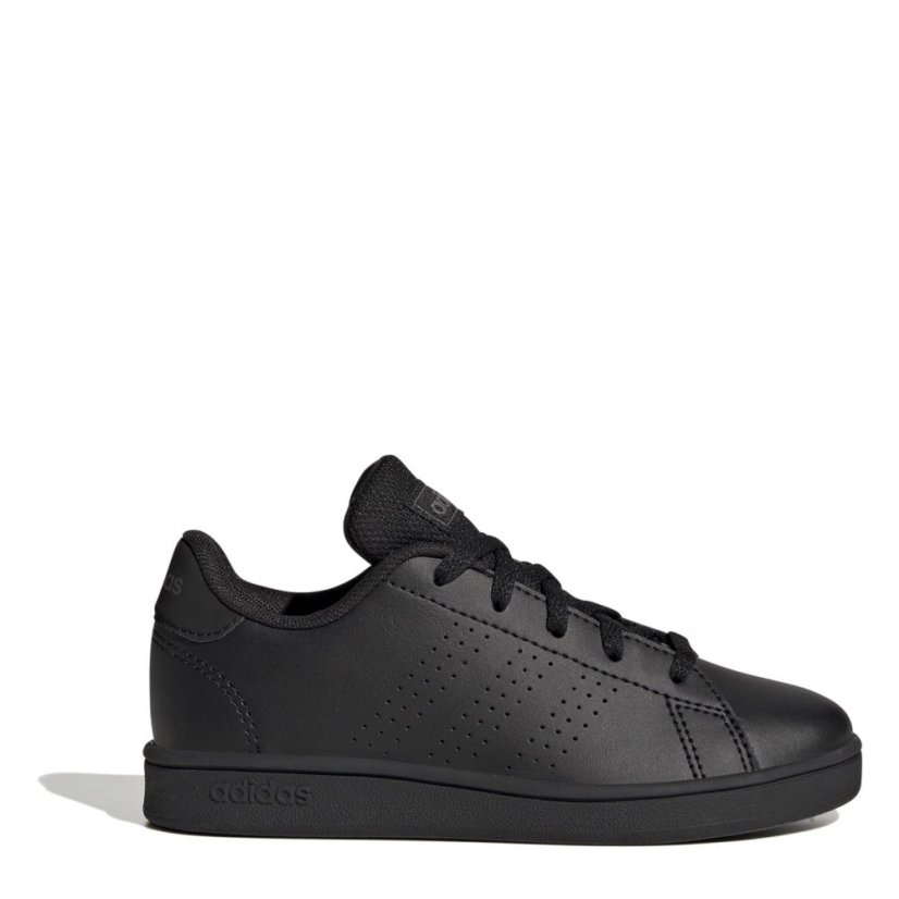 adidas Advantage Lifestyle Trainers Juniors Triple Black