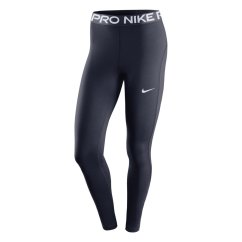 Nike Pro Women's Mid-Rise Mesh-Panelled Leggings Obsidian/ White