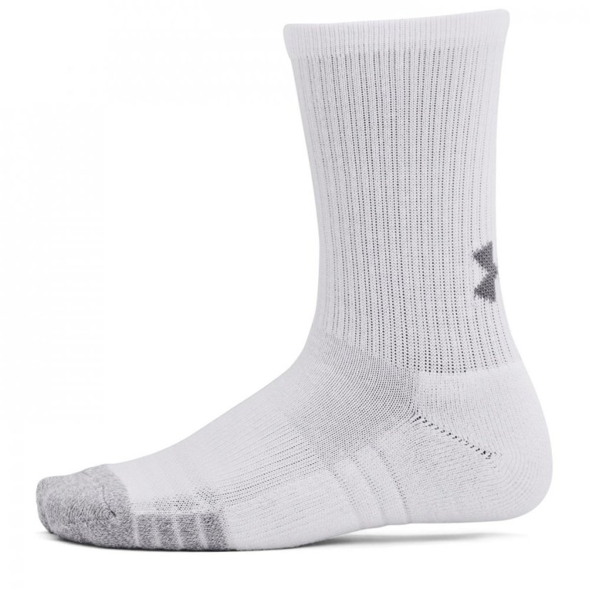 Under Armour UA Performance Tech 3-Pack Crew Socks Kids' White