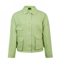 Fabric Overshirt Ld Green