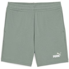 Puma Essentials Logo Fleece Shorts Boys Moon Green