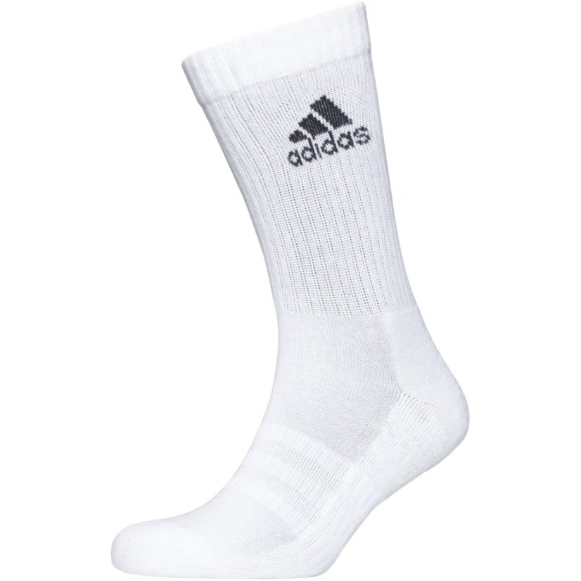 adidas Cushioned Crew Socks 3 Pairs Juniors MegGreyHtr