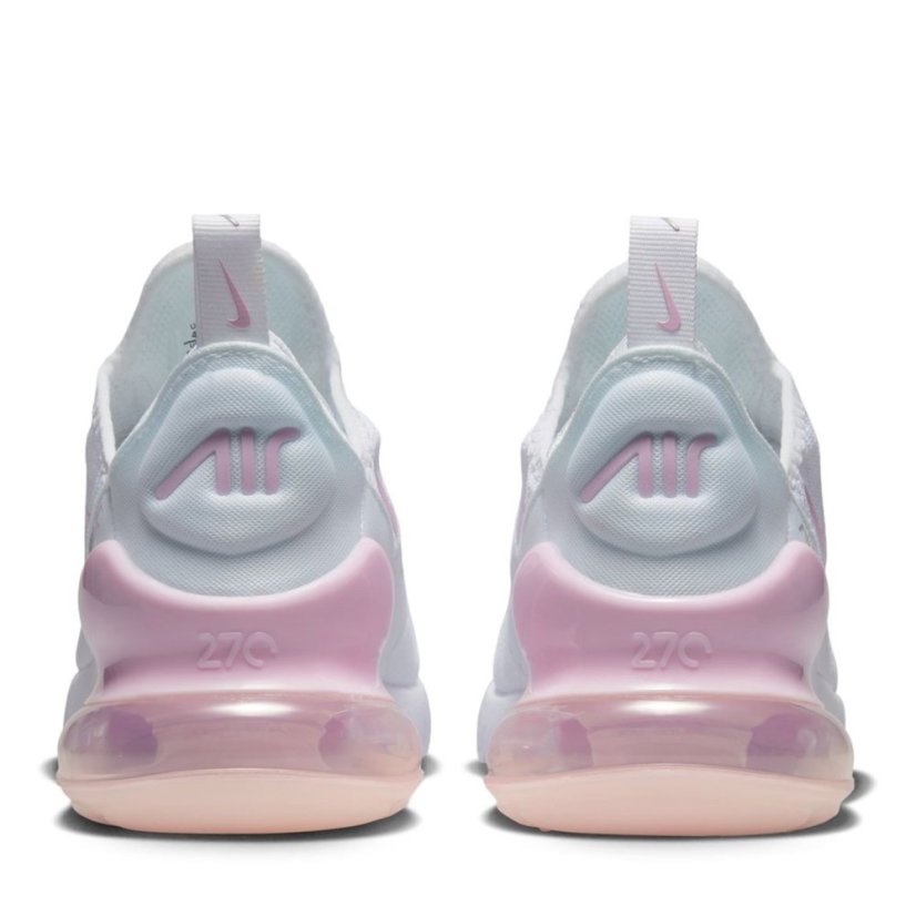 Nike Air Max 270 Big Kids' Shoes White/Pink Foam