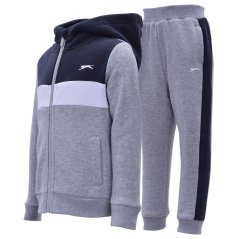 Slazenger Fleece Full Zip Tracksuit Infant Navy