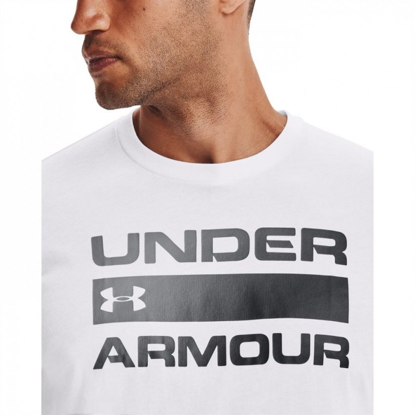 Under Armour Team Wordmark Short Sleeve pánské tričko White