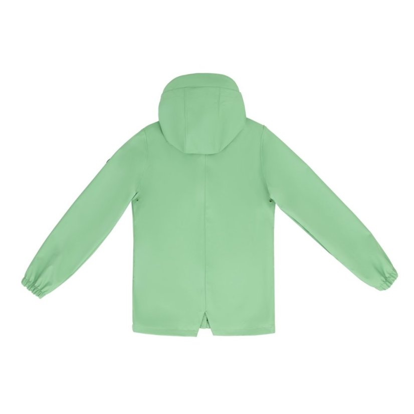 Gelert Unisex Kids Coast Fleece Lined Windproof Long Sleeve Waterproof Jacket Moss Green