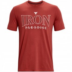 Under Armour Project Rock Paradise T-shirt Mens Heritage Red