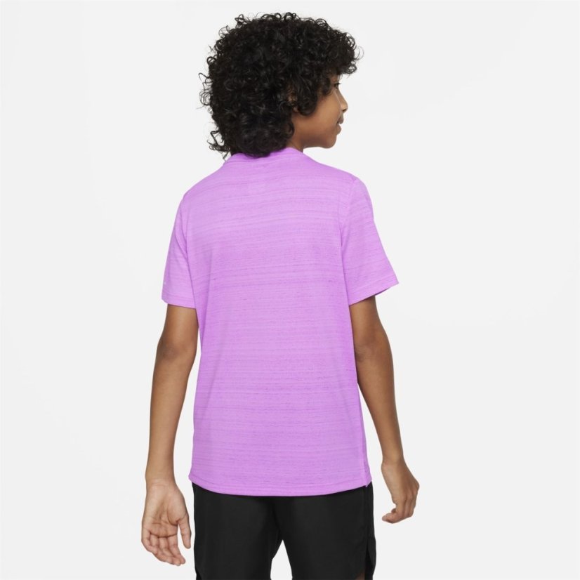 Nike Dri-FIT Miler Big Kids' (Boys') Training Top Rush Fuschia