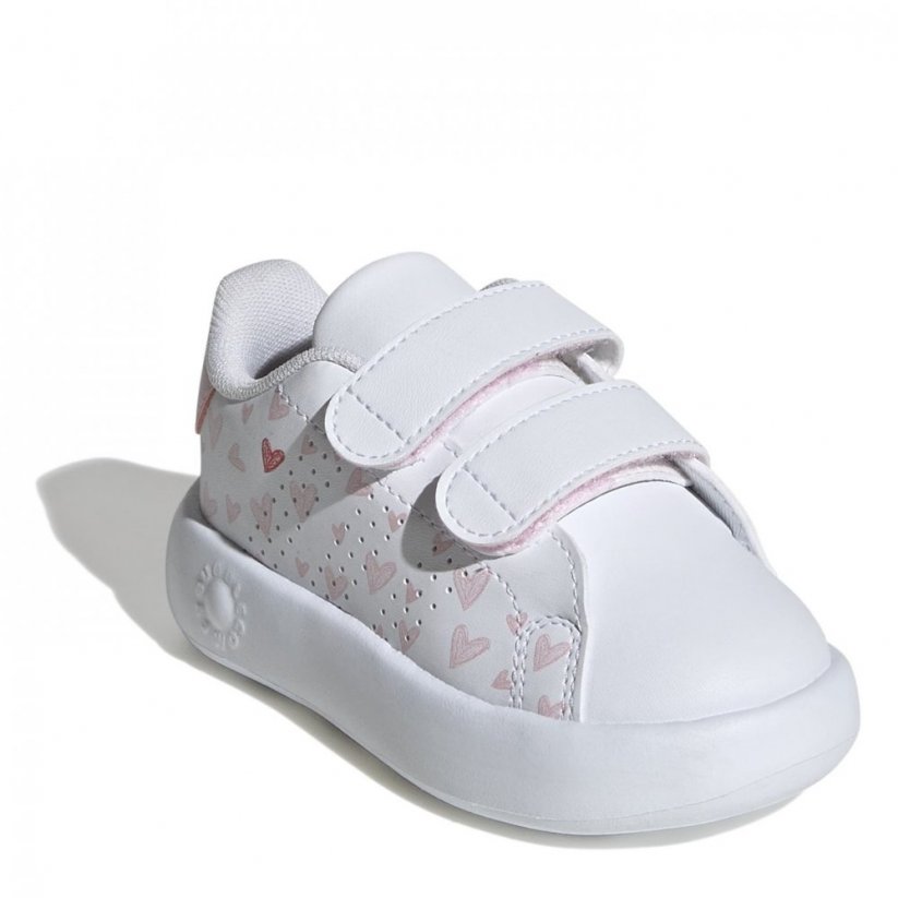 adidas Advantage Shoes Infants Ftwr White/Pnk