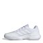 adidas Men's Gamecourt Tennis Shoes White/Mtte Slvr