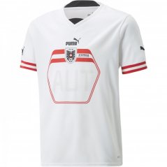 Puma Austria Away Shirt 2022 Juniors Puma White/Blk
