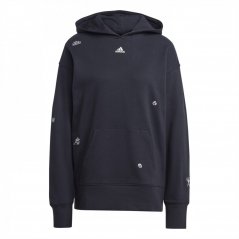 adidas Relaxed Hoodie With Healing Crystals-Inspired Graphics Womens Black/White
