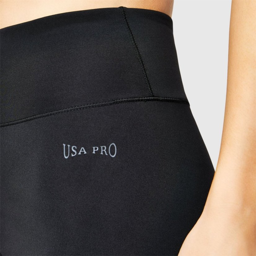 USA Pro Poly Leggings Black