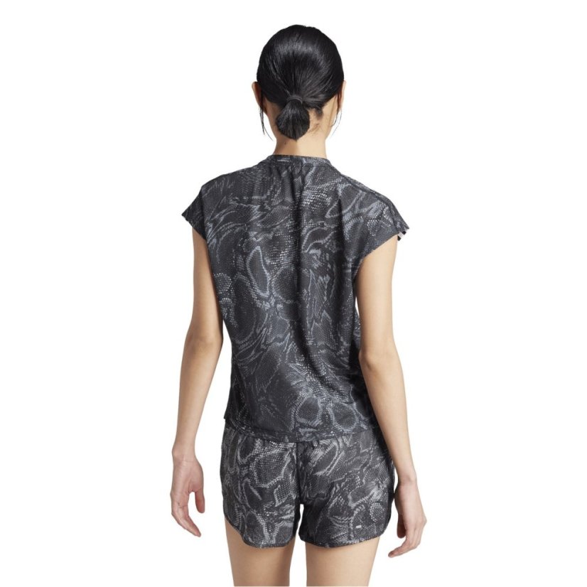 adidas Women's All Over Print Regular Fit T-Shirt Black