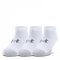 Under Armour Heatgear No Show Socks 3 Pack White