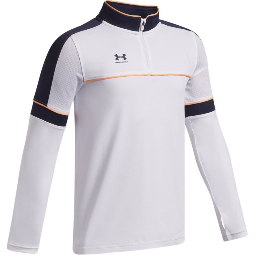 Under Armour Challenger Training Quarter Zip Juniors White/Navy
