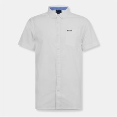 Bench Men's Short-Sleeve Plain Shirt White