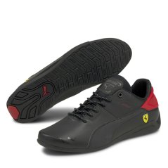 Puma Ferrari Drift Cat Delta Low-Top Trainers Mens Blk/Rossocor