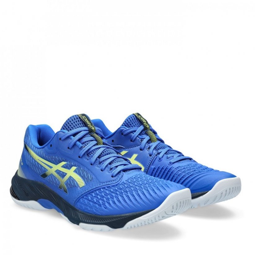 Asics Netball Ballistic FF Men's Indoor Court Shoes Blue/Yellow