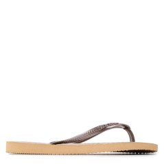 Havaianas Kids' Hav Slim Animals Sand Grey/Golden Flip Flops Animal Print