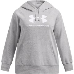 Under Armour Armour Ua Rival Fleece Logo Hoodie& dámská mikina Gray