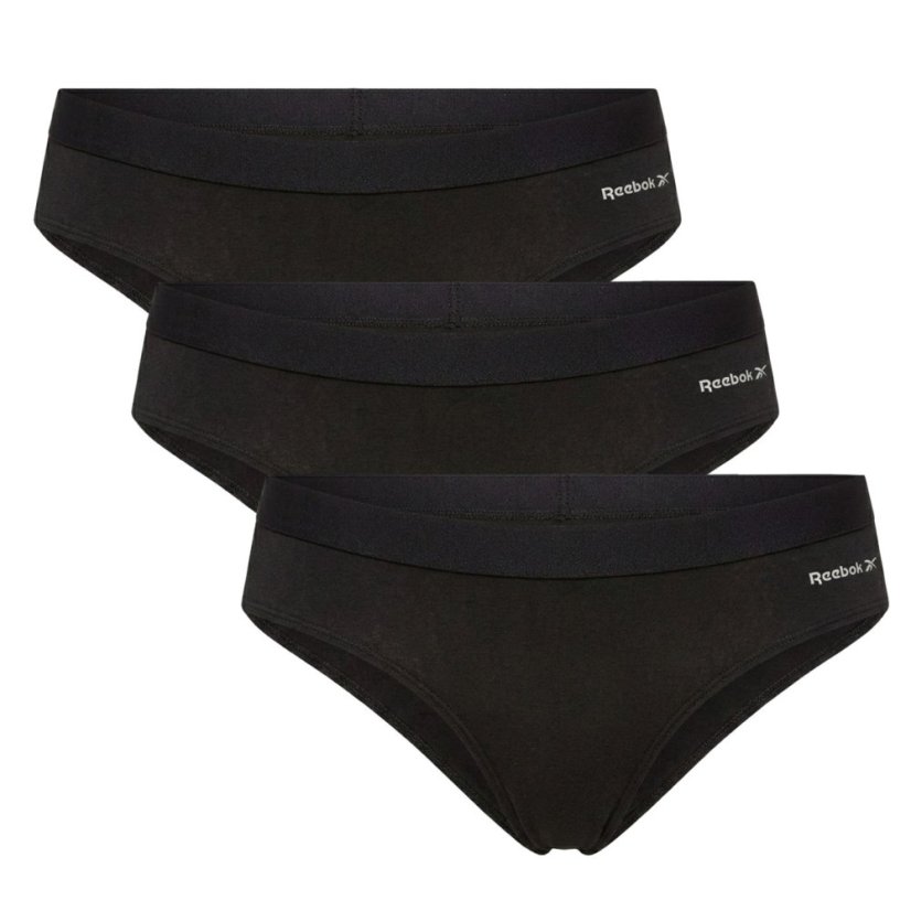 Reebok Reebok Womens 3 pack Briefs Austine 3pk Black
