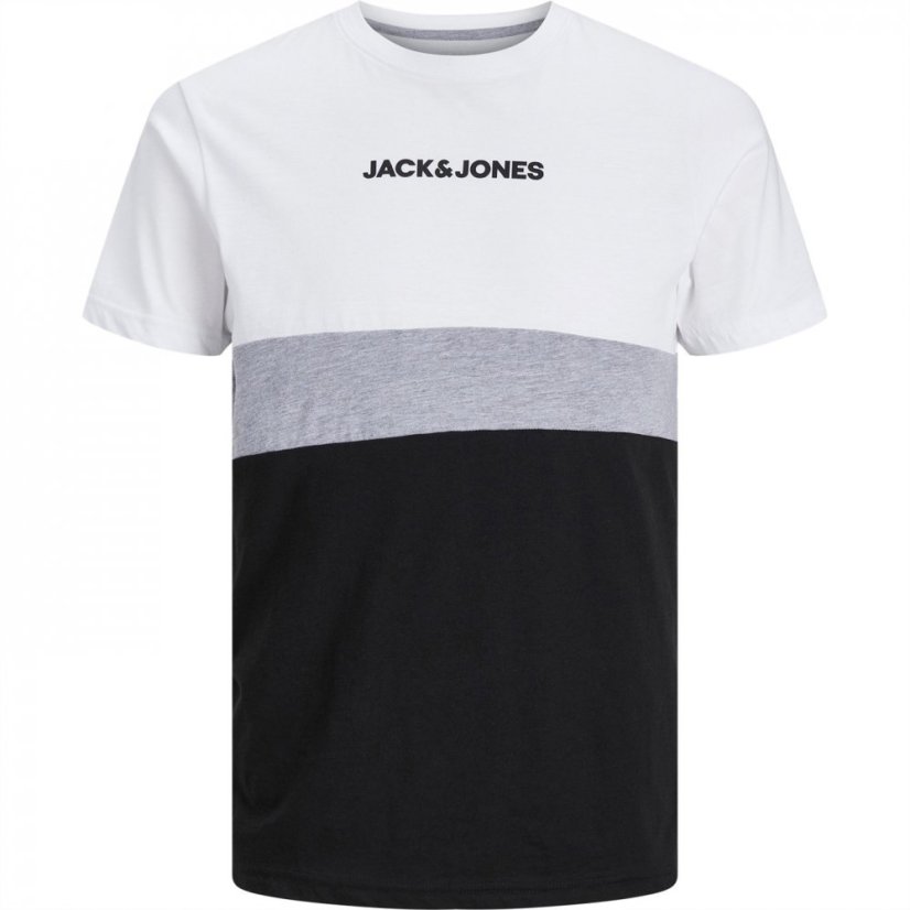 Jack and Jones Block Colour Short Sleeve T-Shirt White