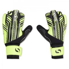 Sondico AeroSpine Goalkeeper Gloves Juniors Black/Yellow