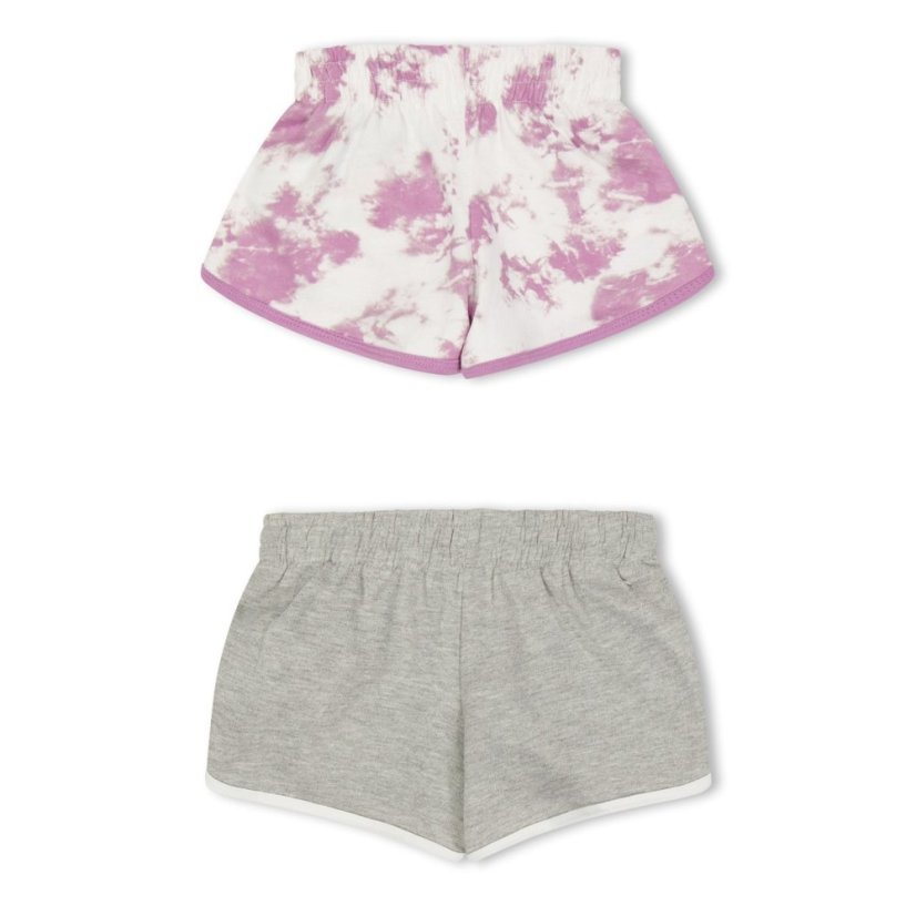 Reebok Kids' Tie Dye Jersey Jogger Shorts Orchid