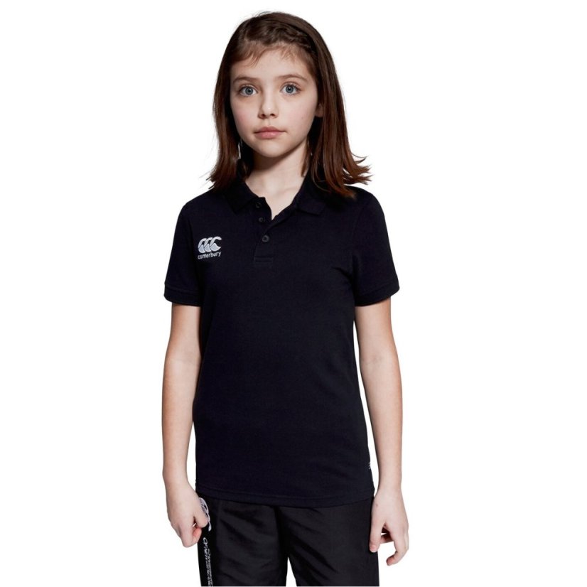 Canterbury Waimak Polo Shirt Juniors Black