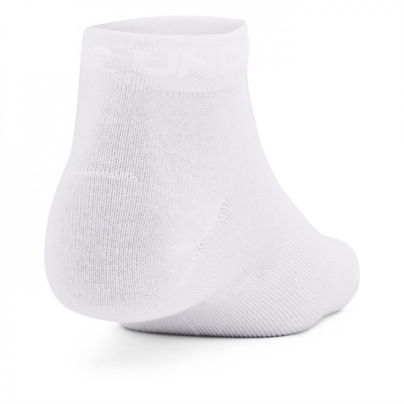 Under Armour Armour 3 Pack Essential Trainer Socks Ladies White