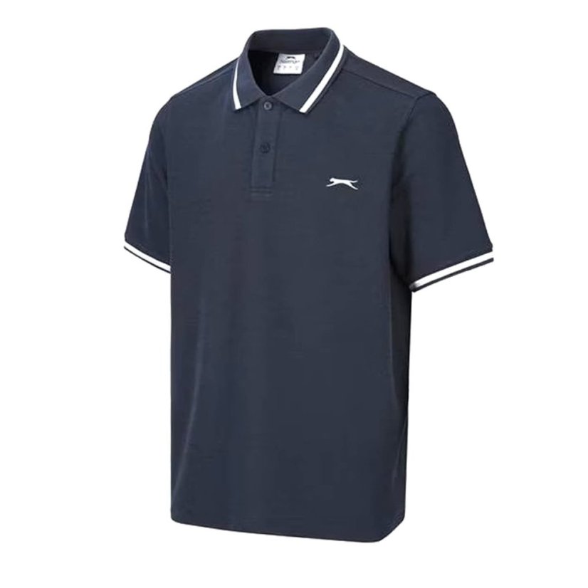Slazenger Tipped pánské polo tričko Navy