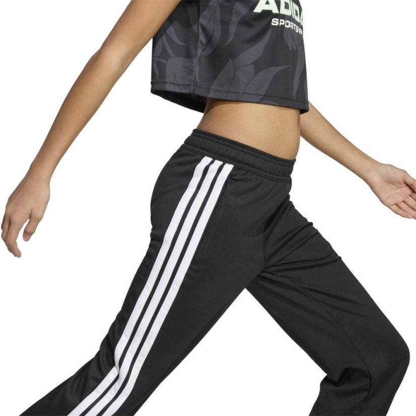 adidas House of Tiro Colors of Football High-Waisted Wide-Leg Joggers Juniors Black/White