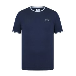 Slazenger Tipped pánské tričko Navy