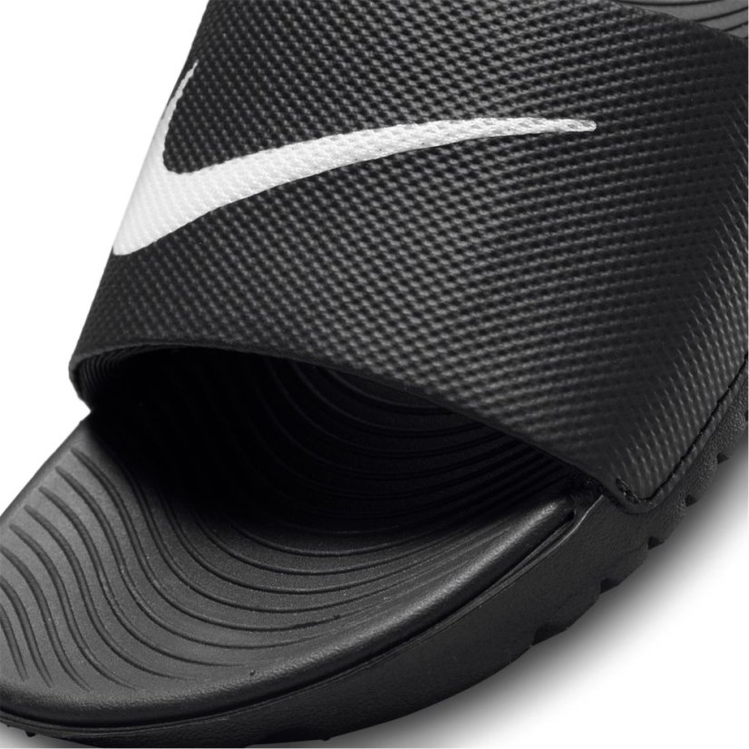 Nike Kawa Little/Big Kids' Pool Sliders Black/White