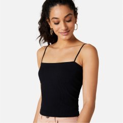 Miso Rib Bandeau Top Black