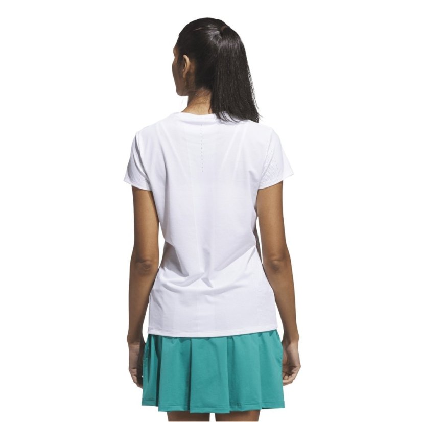 adidas Women's W Ultt Short Sleeve Performance Polo Shirt White