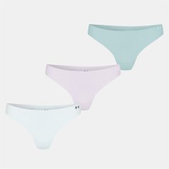 Under Armour No Show Thong 3Pk Ld00 Gray Dawn
