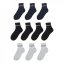 Donnay 10 Pack Quarter Socks Childrens Black
