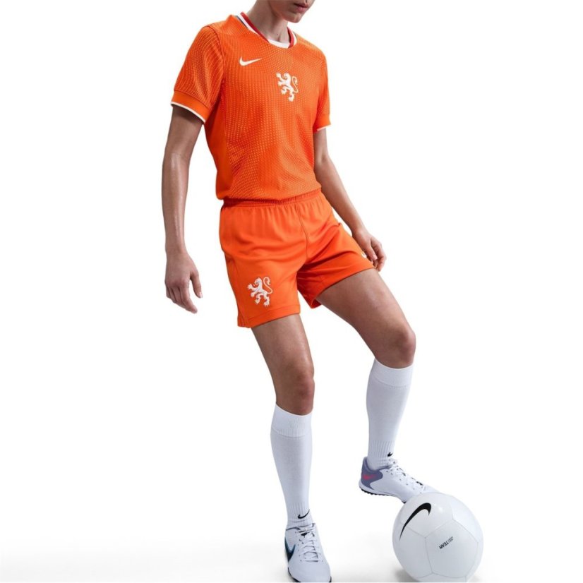 Nike Netherlands Home Shorts 2025 Womens Orange/White