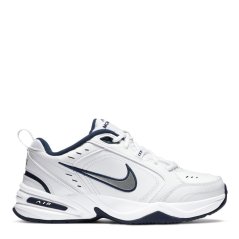 Nike Air Monarch IV Training Shoes Mens White/Sil/Navy