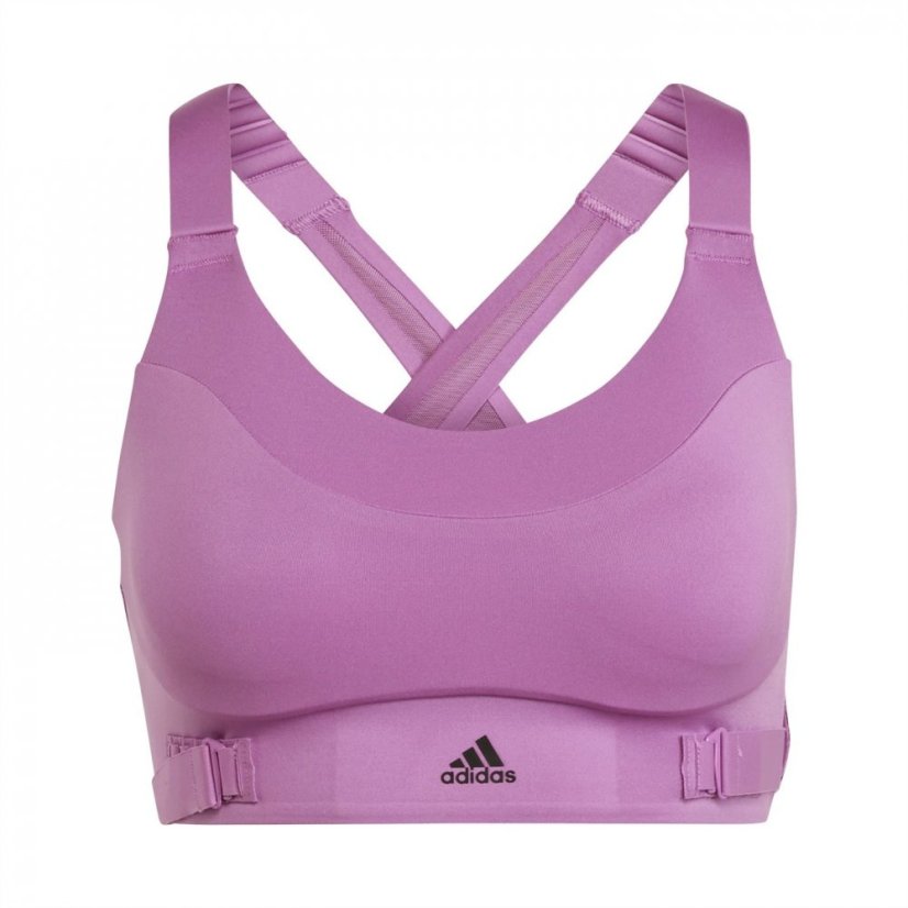 adidas Fastimpact Luxe Run High Impact Sports Bra Womens Sepuli/Black
